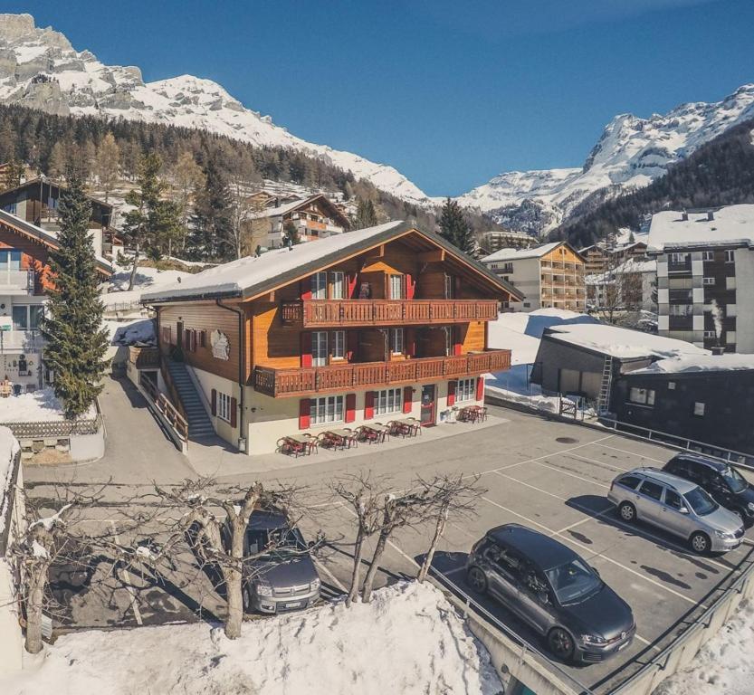 Touristenheim Bergfreude Leukerbad Bagian luar foto